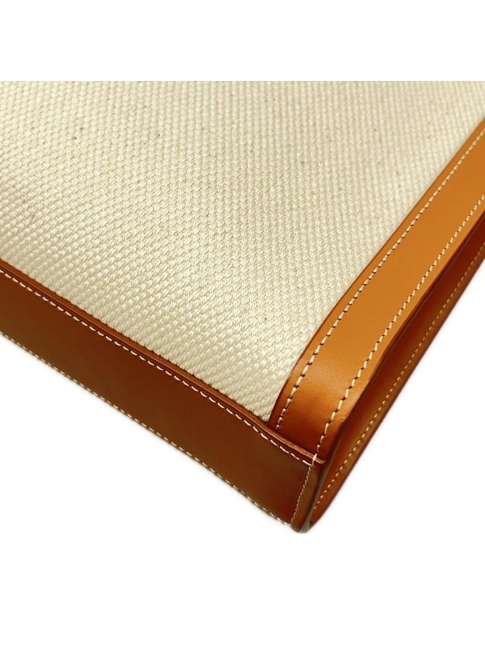Celine Tote Small Vertical Cabas Ivory Brown Leather - Picture 6 of 15